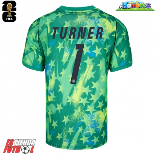 Estados Unidos Matt Turner #1 Portero Primera Equipación Mundial 2026 Manga Corta